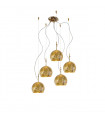 Suspension Luna 24 carats d'or 5 ampoules 200cm