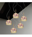 Suspension Luna 24 carats d'or 5 ampoules 200cm