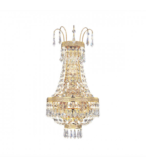Applique design Empire 24 carats d'or 3 ampoules 40cm