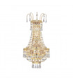 Empire design wall lamp 24 carats gold 3 bulbs 40cm