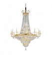 Grand Chandelier Empire 24 carats d'or 48 ampoules 180cm