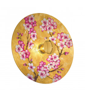Applique murale Luna 1 ampoule 24 carats d'or