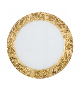 Plafonnier Serena 24 carats d'or 3 ampoules 9cm