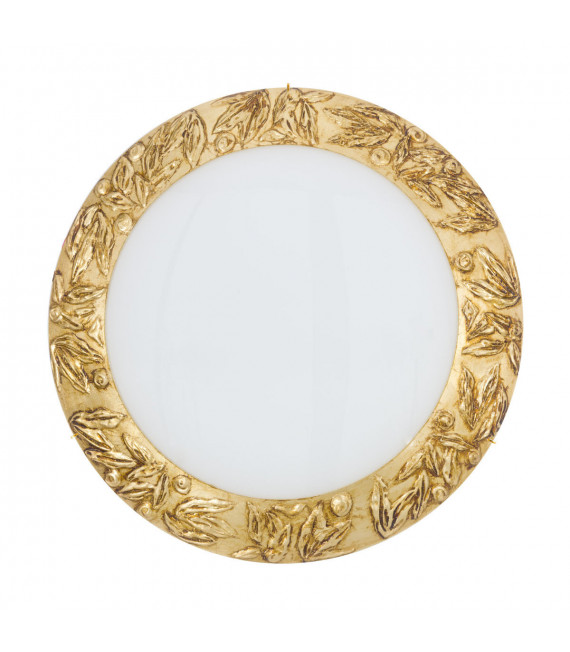 Plafonnier Serena 24 carats d'or 3 ampoules 9cm