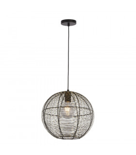 Suspension Weave Aluminium Noir 1 ampoule 34cm