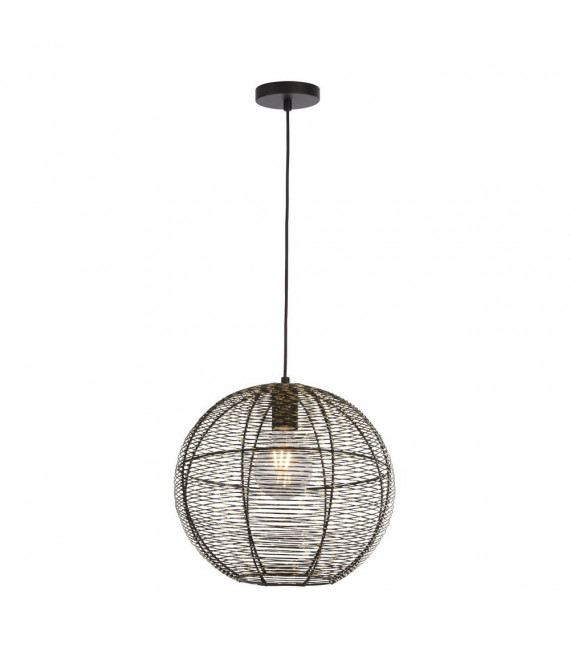 Suspension Weave Aluminium Noir 1 ampoule 34cm