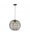 Suspension Weave Aluminium Noir 1 ampoule 34cm