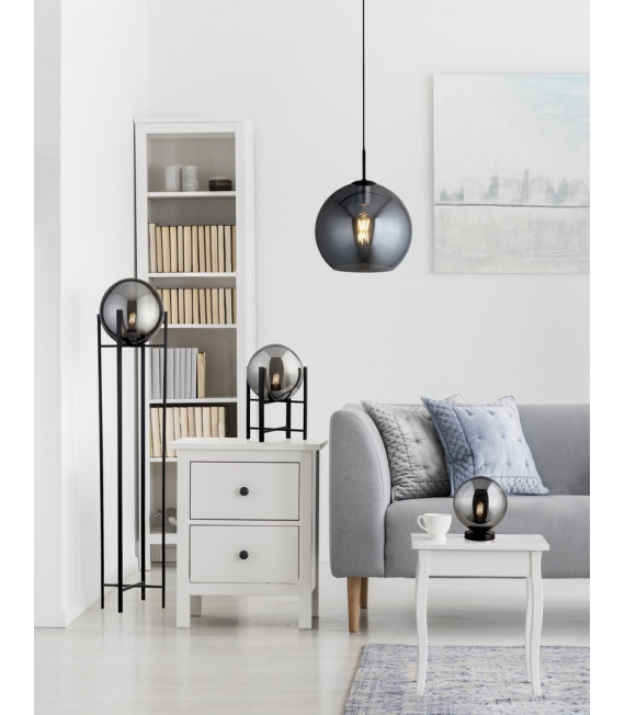 Lampadaire Amsterdam Acier doux Noir 1 ampoule 159cm