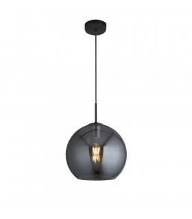 Suspension Amsterdam Acier doux Noir mat 1 ampoule 37cm