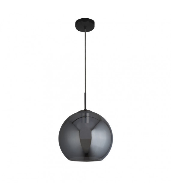 Colgante Amsterdam Acero dulce Negro mate 1 bombilla 37cm