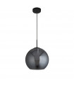 Suspension Amsterdam Acier doux Noir mat 1 ampoule 37cm