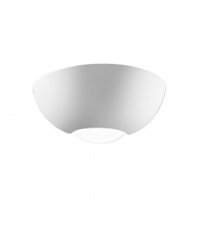 Applique en plâtre Casablanca blanc 1 ampoule 10cm
