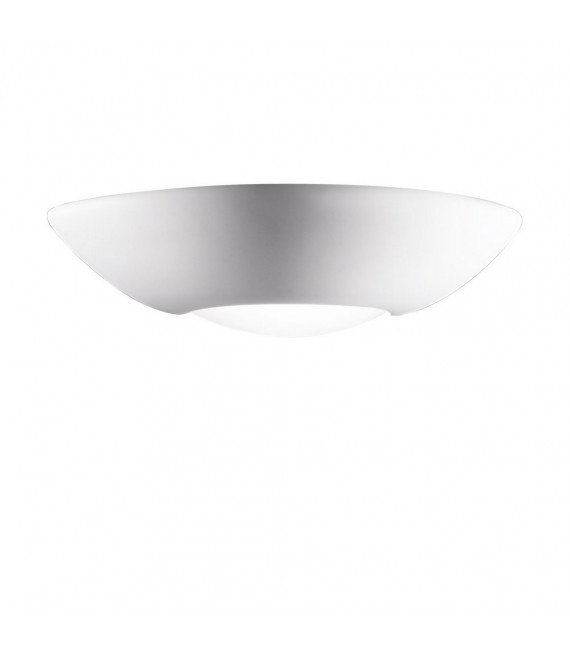 Aplique Casablanca yeso blanco 1 bombilla 10cm