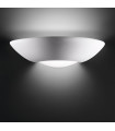 Applique en plâtre Casablanca blanc 1 ampoule 10cm