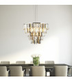 Suspension Clarissa Acier doux Chrome 9 ampoules 53cm