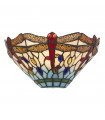 Dragonfly wall light 1 bulb Glass, polycarbonate, steel Multicolor, dragonfly