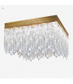 Plafonnier Design Prisma 24 carats d'or 16 ampoules 40cm