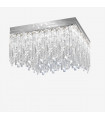 Plafonnier Design Prisma 24 carats d'or 16 ampoules 40cm