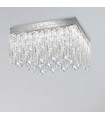 Design ceiling lamp Prisma 24 carats gold 16 bulbs 40cm
