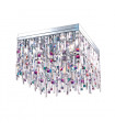 Plafonnier Design Prisma Chrome 16 ampoules 40cm