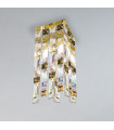 Plafonnier Design Prisma 24 carats d'or 1 ampoule 33cm