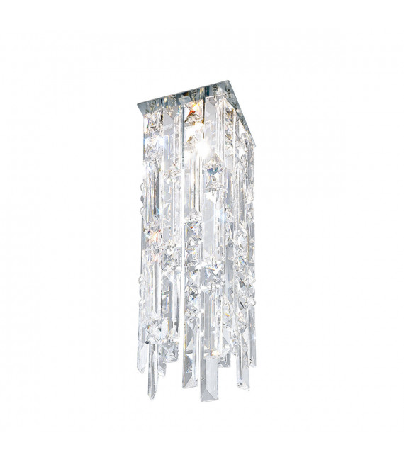 Deckenleuchte Design Prisma Chrom 1 flammig 33cm