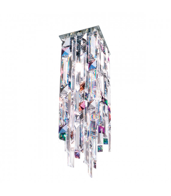 Deckenleuchte Design Prisma Chrom 1 flammig 33cm
