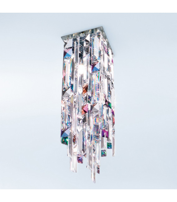 Plafoniera Design Prisma Chrome 1 lampadina 33cm