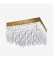 Design ceiling light Prisma 24 carats gold 8 bulbs 40cm
