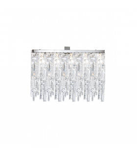 Plafoniera Design Prisma Chrome 3 lampadine 33cm