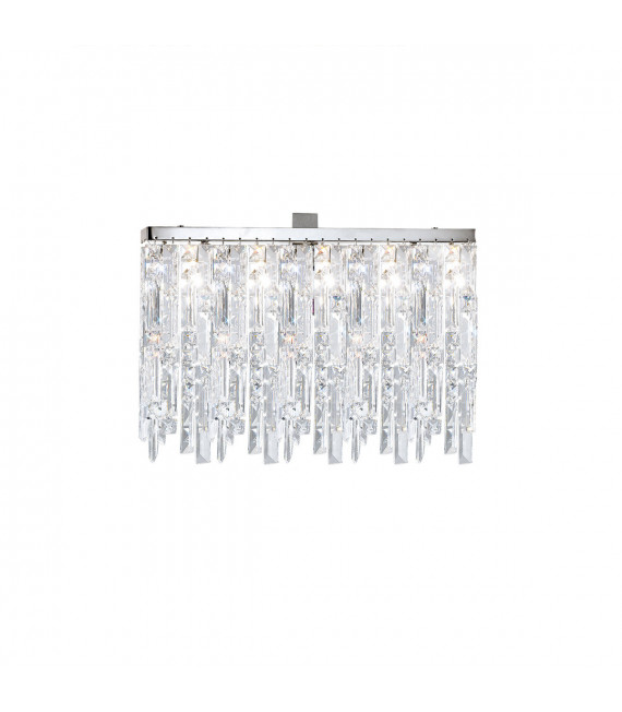 Plafoniera Design Prisma Chrome 3 lampadine 33cm