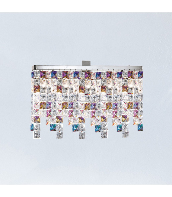 Ceiling light Design Prisma Chrome 3 bulbs 25cm