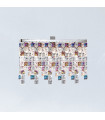 Plafonnier Design Prisma Chrome 3 ampoules 25cm