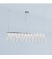 Suspension Prisma Chrome 10 ampoules 28cm