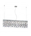Prisma Chrome pendant light 10 bulbs 28cm