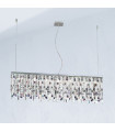 Prisma Chrome pendant light 10 bulbs 28cm