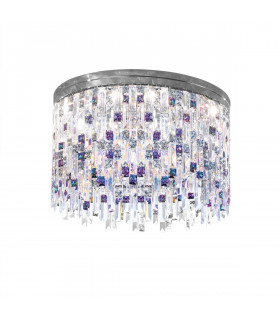 Ceiling light Design Prisma Chrome 12 bulbs 40cm
