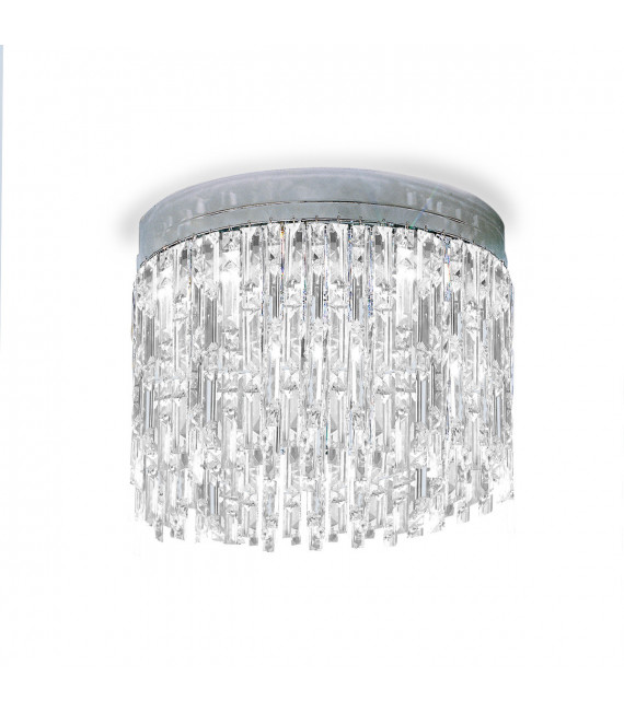 Plafoniera Design Prisma Chrome 6 lampadine 40cm