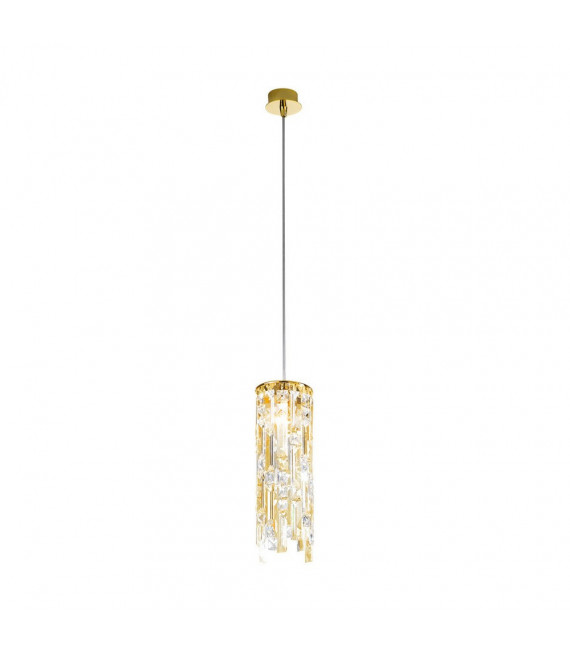 Prisma pendant light 1 light 24 carat gold plated Polished gold