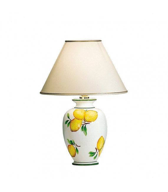 Lampe de table Giardino 24 carats plaqué d'or Or poli 1 ampoule 43cm