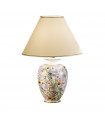 Lampe de table Giardino 24 carats plaqué d'or Or poli 1 ampoule 68cm