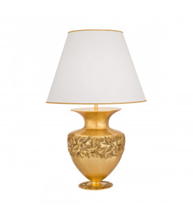 Anfora Tischlampe 24 Karat Gold 1 Birne 90cm