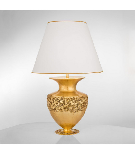 Anfora Tischlampe 24 Karat Gold 1 Birne 90cm