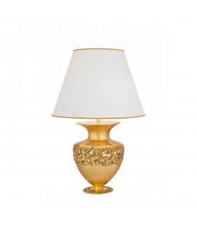 Lampe de table Anfora 24 carats d'or 1 ampoule 65cm