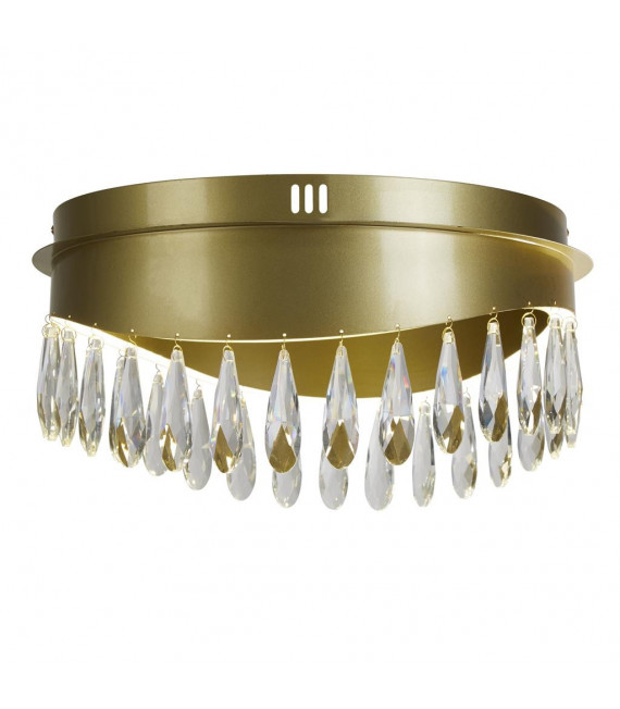 Plafonnier LED intégré Jewel Verre,acier inoxydable,acier doux Transparente en or