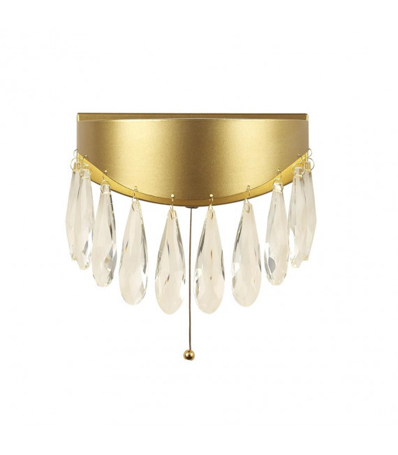 Jewel designer wall lamp Glass, stainless steel, mild steel Gold