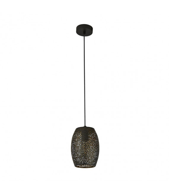 Lampada a sospensione laser Acciaio dolce Nero opaco, Oro 1 lampadina 30cm