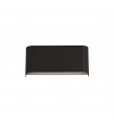 Wall light Match Box Aluminum, black iron 2 bulbs 8cm