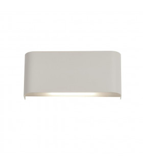 Match Box Aluminum wall light, white iron 2 bulbs 8cm