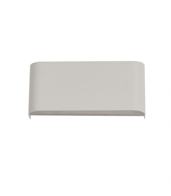 Match Box Aluminum wall light, white iron 2 bulbs 8cm
